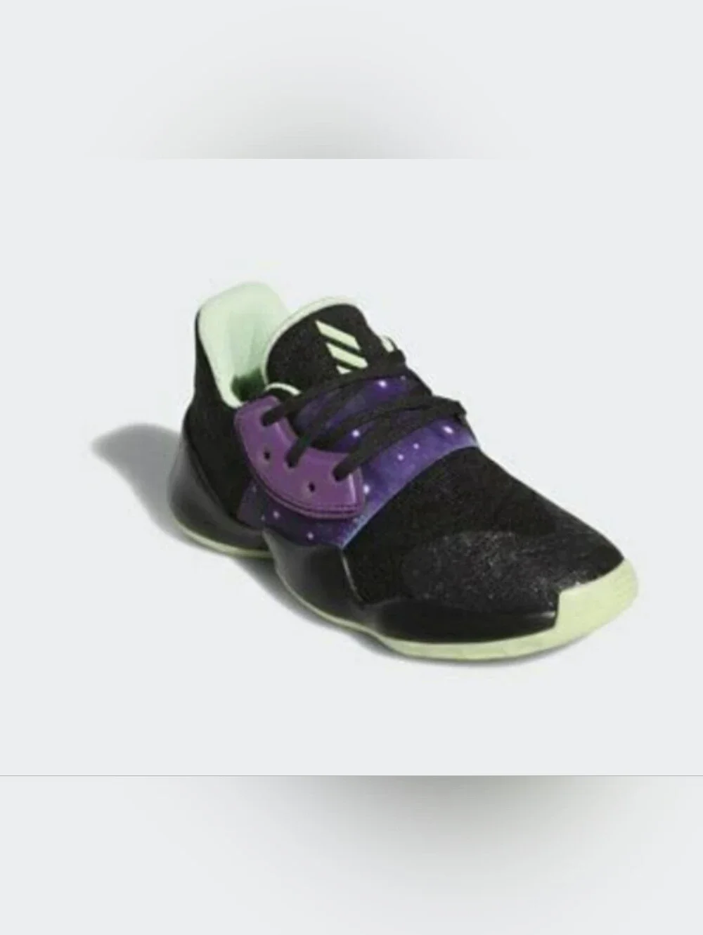Adidas *James Harden* Vol 4  Kids Black & Purple Galaxy Sneakers